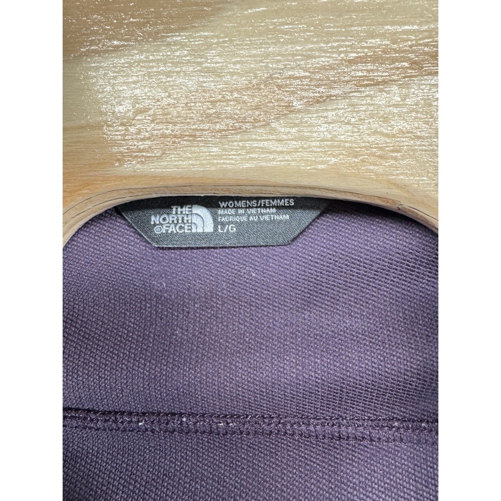 North Face Nimble Softshell Slim Fit Jacket Purple Full Zip Jacket TNF Women's L - Picture 3 of 5